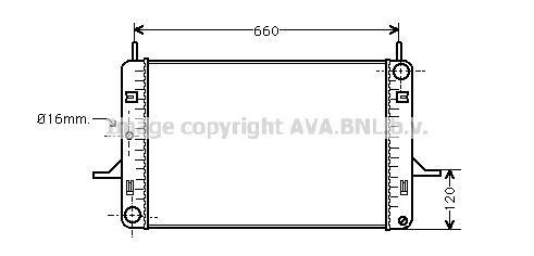 AVA QUALITY COOLING Radiators, Motora dzesēšanas sistēma FDA2060